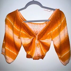 Short sleeve cotton top